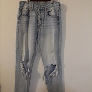 American eagle high rise girlfriend jeans
